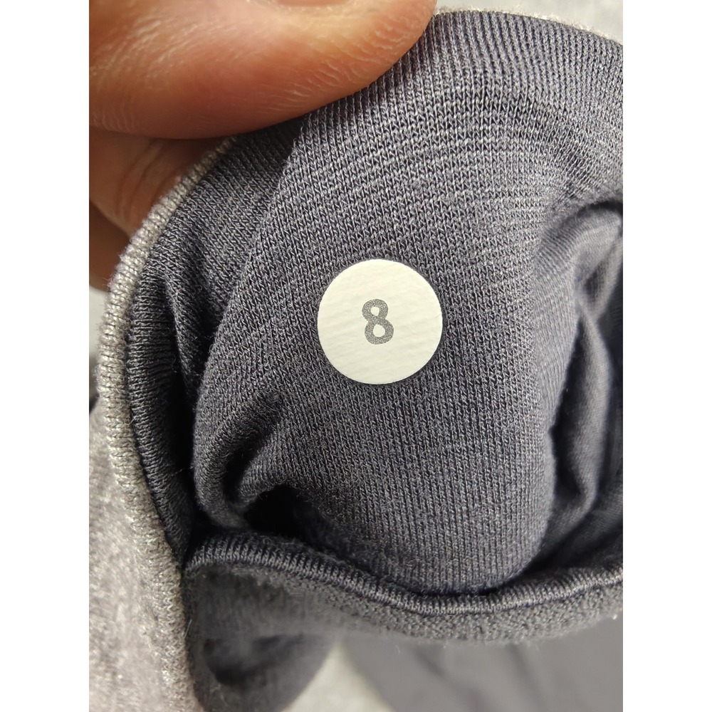 Lululemon Pants Womens 8 Gray Flare Leg Knit Elastic Waist Yoga Athletic - Picture 9 of 10